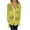 Yellow, variant on gbyLJF Deep V Neck Shirts Women Knitted Tops for Women Womens Tops 3/4 Length Sleeves Ladies Tunic Tops White 3XL