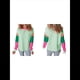 thumbnail image 3 of Camisetas de Larga para Mujer 2025, Cuello Redondo, Bloques de Color Verde L, 3 of 6