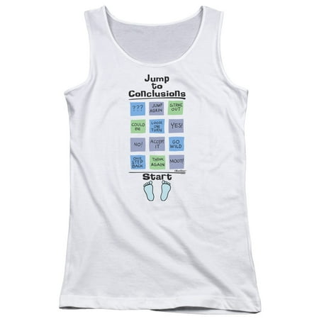 Office Space Jump To Conclusions Juniors Tank Top Shirt