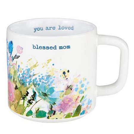 

CB Gift 247418 14 oz Mug - Blessed Mom & You Are Loved Floral