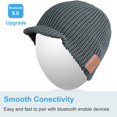 thumbnail image 3 of Gorro Bluetooth Rotibox Winter con auriculares inalámbricos, color gris, 3 of 6