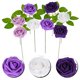 thumbnail image 2 of 25 rosas artificiales falsas para decoración de bodas, manualidades y suministros., 2 of 6