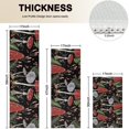 thumbnail image 4 of Red Mushroom Fern Black Pattern Kitchen Rugs Sets Of 3,Kitchen Runner Rugs Non Skid Washable,Decorative Kitchen Floor Mats for Kitchen,Sink,Laundry,17"x30"+ 17"x47" + 17"x59", 4 of 6