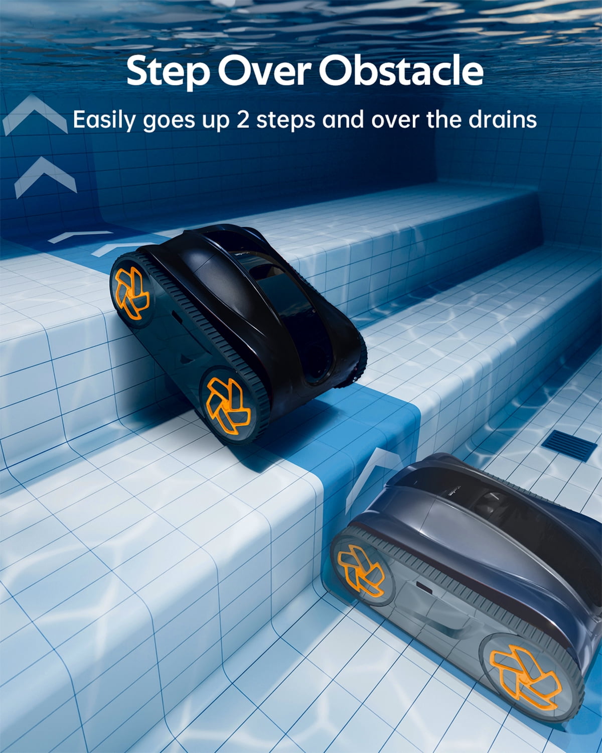 iGarden K Series Cordless Robotic Pool Vacuum for Inground & Above-Ground Pools, Smart Navigation, 150 Min Runtime