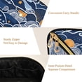 thumbnail image 5 of FORMRS Makeup Bag Travel Cosmetic Organizer for Women Fold Flat Zipper Pouch with Handle, Blue Night Sky, 5 of 8