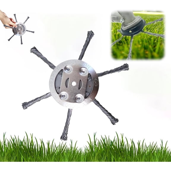 Steel Trimmer Head for Weed Eater, Indestructible Weed Trimmer Head for Lawn Garden