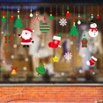 thumbnail image 1 of Pegatinas para ventanas con adornos navideños Pegatinas para vidrio Diseño de escena de hotel Pegatinas electrostáticas navideñas, 1 of 4