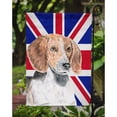 thumbnail image 3 of English Foxhound with English Union Jack British Flag Garden Flag, 3 of 5