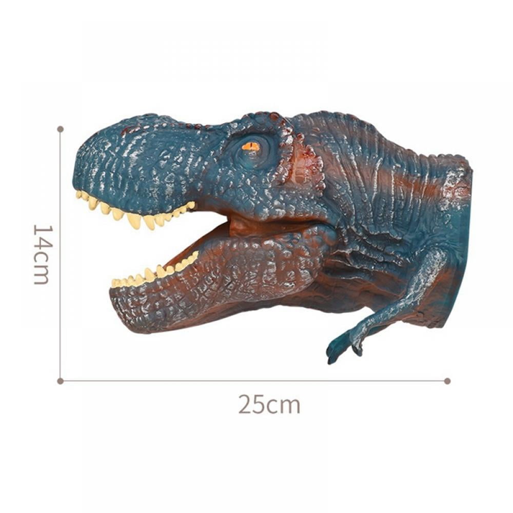 3D Soft Hand Rubber Realistic 6 Inch Tyrannosaurus Rex Dinosaur Hand Puppet Toys 