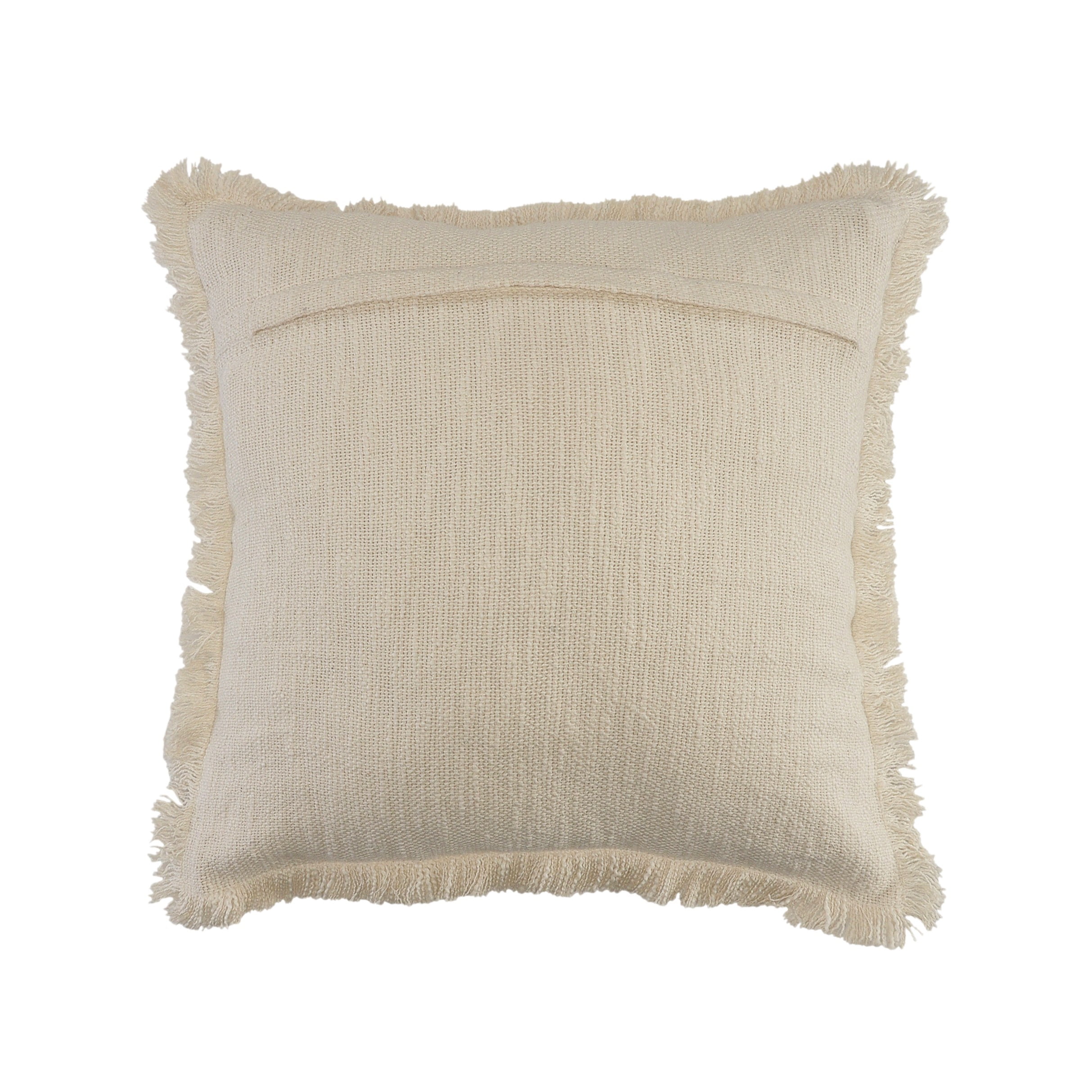 White fringe online pillows