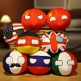 thumbnail image 5 of Countryballs Plushies Country Ball Plushies Polandball National Plush Pillow Mini Pendant Stuffed Toys Cute Keychain Anime Plushies for Kids (4inï¼, 5 of 8