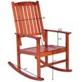 thumbnail image 3 of Set of 2 Wood Rocking Chair Porch Rocker Indoor Outdoor Patio Deck Furniture, 3 of 9