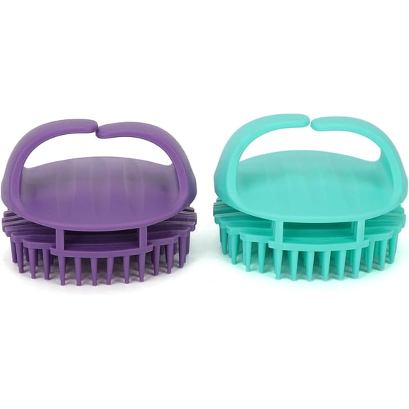2 Pieces Hair Brush, Shampoo Brush Scalp Massager, Hair Scalp Brush, Shower Scalp Scrubber Cleansing Brush, Scalp Massager Scrubber, for Massage Removing Dandruff
