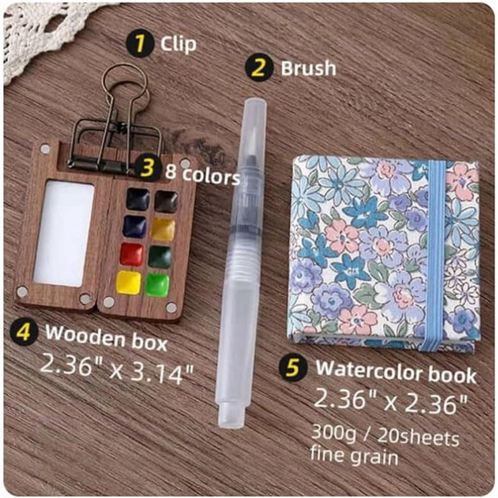 2X Travel Paint Palette, Mini Watercolor Paint Set, Portable Paint Palette for Travel, Watercolor Paint Palette