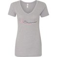 thumbnail image 3 of Inktastic Breast Cancer Survivor Pink Ribbon Women's V-Neck T-Shirt, 3 of 5