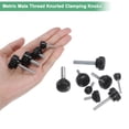 thumbnail image 4 of 10-Pack Knurled Clamping Knobs, M8x25mm Male Thread Thumbscrew, Carbon Steel for Industrial, Machine, 4 of 6