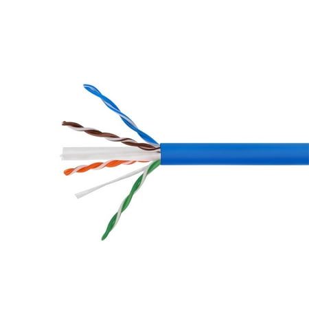 Monoprice Cat6A Ethernet Bulk Cable - 1000 Feet - Blue | Network Internet Cord - Solid  550Mhz  UTP  CMR  Pure Bare Copper Wire  10G  23AWG  No Logo price history on PriceWatchPro