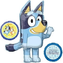 Anagram Giant 46" Bluey Airwalkers Birthday Party Supplies Foil Balloon Bouquet Decorations