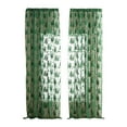 thumbnail image 2 of Fmbmuo Reindeer Sheer Curtains Fade Proof Green Light Filtering Decorations， Rod Pocket Traditional 2 pcs Stain Resistant Window Curtains， Bedroom/Living Room,55 Inch, 2 of 5