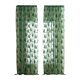 thumbnail image 2 of Cortinas de ventana navideñas | Cortinas festivas de poliéster rojo verde | Patrón único | Decoración navideña | Instalación fácil | Tela suave y duradera | 2 Pack | 140x100cm | 55x39in, 2 of 6