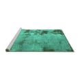 thumbnail image 2 of Ahgly Company Machine Washable Indoor Rectangle Abstract Turquoise Blue Modern Area Rugs, 7' x 9', 2 of 4