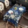 thumbnail image 6 of Pioneer Flower Floral Print Pattern Rectangle Tablecloth 60"x102",Waterproof Polyester Rectangle Table Cloth, Wipeable Spillproof Polyester Tablecloth for Dining, Camping, Indoor and Outdoor, 6 of 6