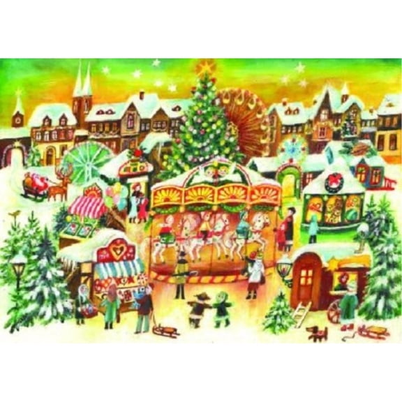 Christmas Market German Advent Calendar