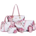 thumbnail image 1 of Set de 2 monederos y bolsos juveniles para mujer, 6 unidades, color rosa, 1 of 9