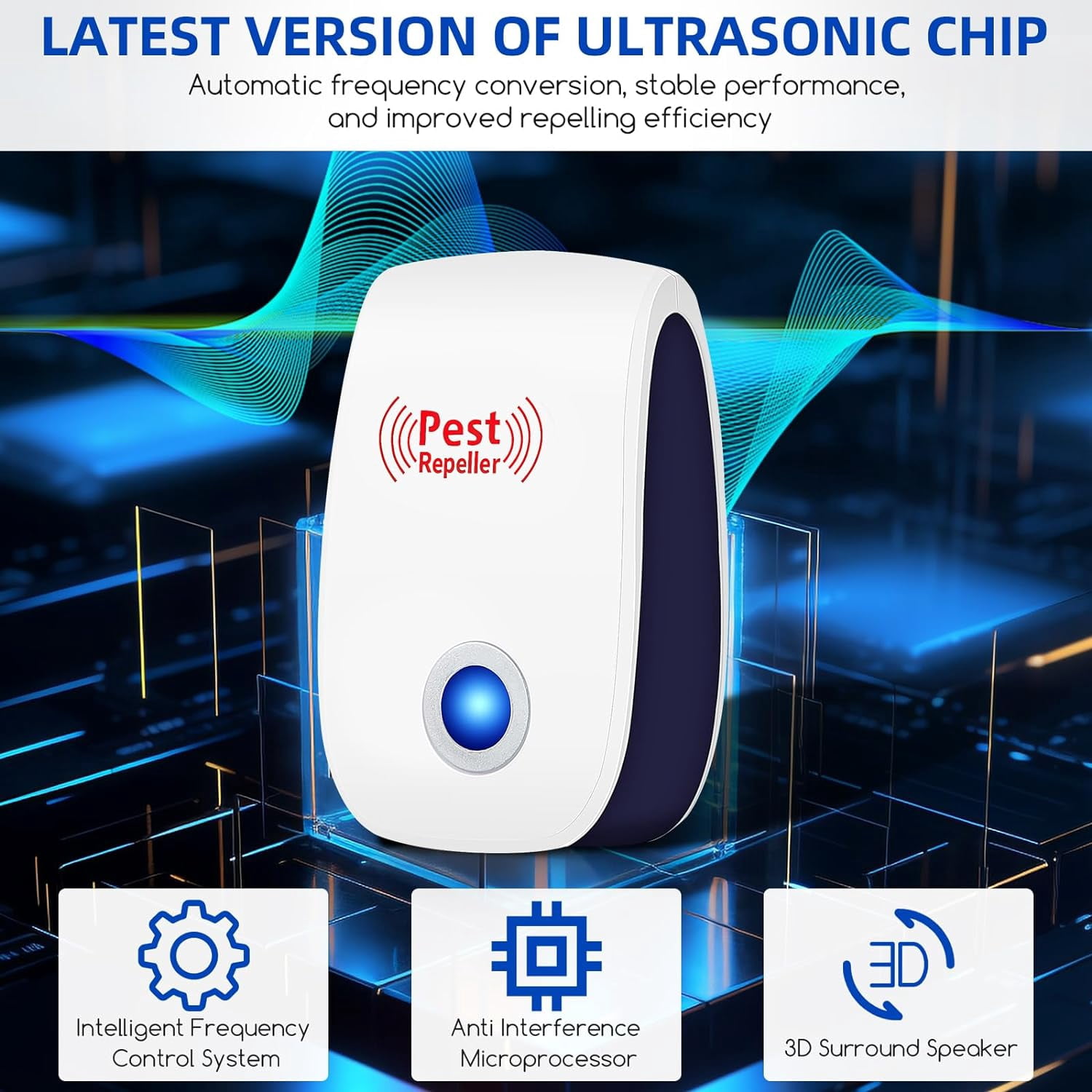 2Z Electric Ultrasonic  Mosquito Killer, Electronic Pest Repeller, Household Mouse, Fly and Bug Traps