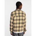 thumbnail image 3 of No Boundaries Boxy Fit Grunge Flannel Shirt with Long Sleeves, Men's XS-4XLT, 3 of 5