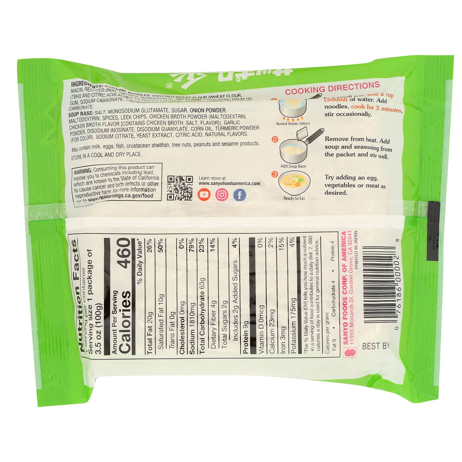 (12 pack) Sapporo Ichiban Japanese Style Ramen Noodles in Chicken Broth, 3.5 oz Bag, Contains Wheat and Soy