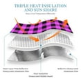 thumbnail image 4 of Bingfone Purple Black Buffalo Plaid Car Windshield Sunshade,Sun Foldable Sun Shield Sun Visor For Car - Small, 4 of 7