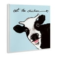 thumbnail image 3 of Stupell Industries Eat The Chicken Funny Cow Humor Painting Unframed Art Print Wall Art, 12 x 12, 3 of 7