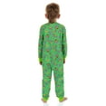 thumbnail image 3 of Sesame Street Pajamas Toddler Oscar The Grouch Fleece Zip Front Footless Sleeper, 3 of 7