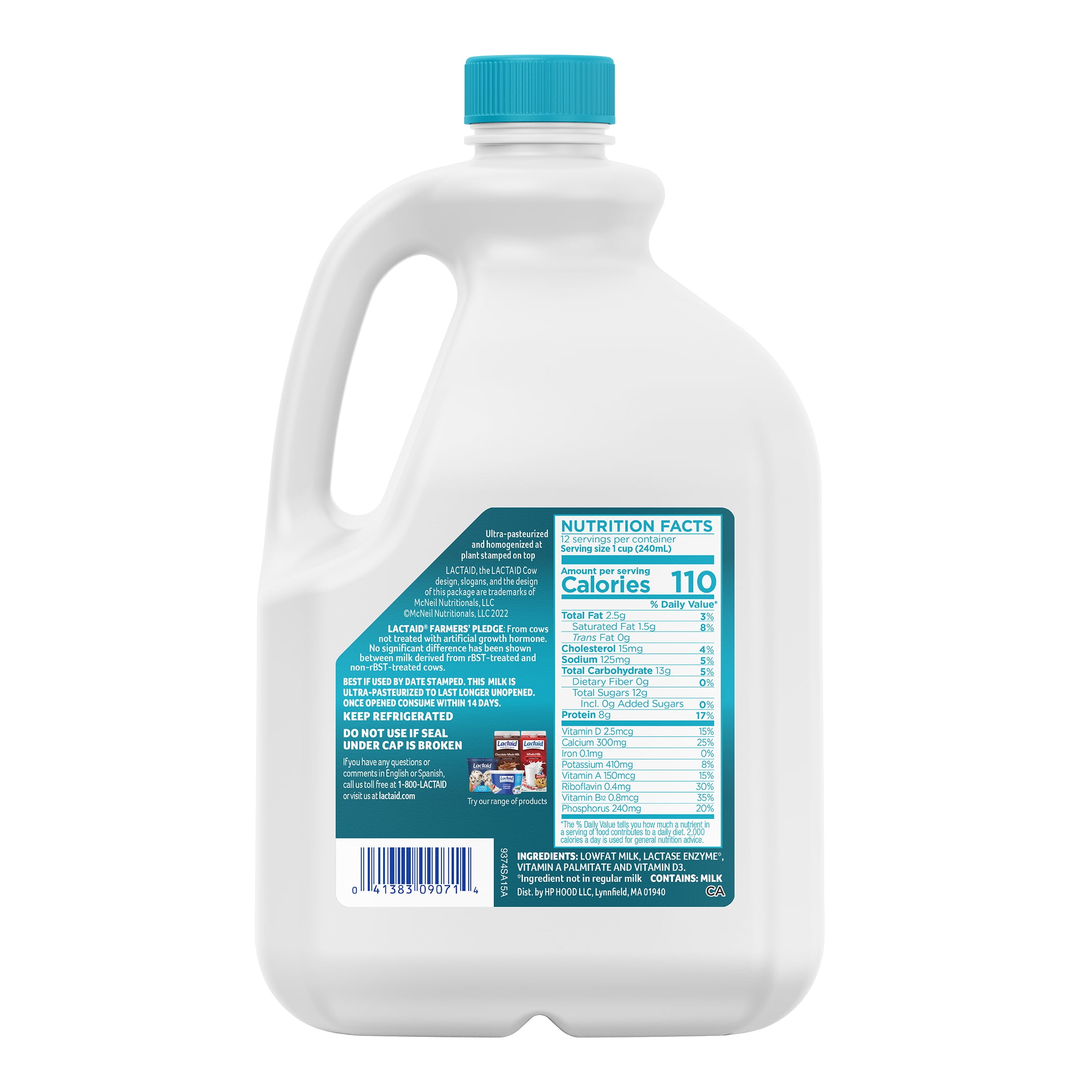 Lactaid 1% Lowfat Milk, 96oz