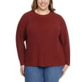 thumbnail image 4 of Jessica Simpson Women's Crewneck Sweater (Red, XL), 4 of 5