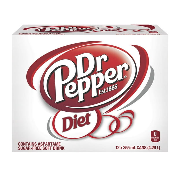 Dr. Pepper diète, 12 canettes de 355 ml