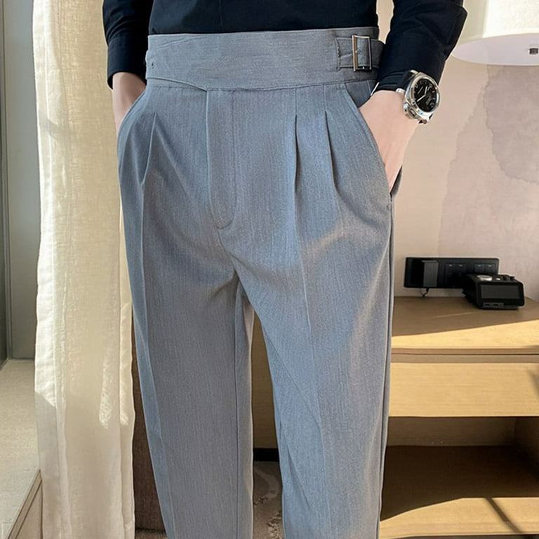 JLFKNG Mens Relaxed Fit Pants Fashion Slim Fit Dress Pants