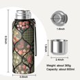 thumbnail image 7 of 20 Oz Pioneer Flower Coffee Tumbler Double Wall Insulated Stainless Steel Water Bottle | Metal Reusable Thermoses Flask with Cup Cap | Leak & Sweat Proof with Anti-Dust Lid, 7 of 7
