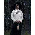thumbnail image 2 of Bootiful. Cute Ghost And Heart Hoodie Women -Image by Shutterstock, Female 3X-Large, 2 of 4