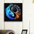 thumbnail image 2 of B6397 Tigre y Dragón Diamante Imagen Yin-Yang Serie Animal Resina 30*30 CM, 2 of 9