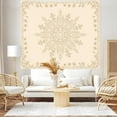 thumbnail image 3 of Gojian Boho Hippie Wall Tapestry for Bedroom Aesthetic, Indian Bohemian Tapestries Art Decor, Vintage Orange Mandala Floral Cool Vertical Wall Hanging for Living Room Dorm, 3 of 6