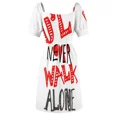 thumbnail image 5 of u'll never walk alone - hand written text graphics Sleeveless Dress Female clothing, 5 of 6