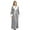 Grey, variant on Women's Robe Soft Cozy Bathrobe Long Sleeve Nightgown Loungewear Winter Warm Kimono Style Shirtwaist Housecoat