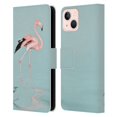 thumbnail image 1 of Head Case Designs Officially Licensed LebensArt Beings Flamingo Leather Book Wallet Case Cover Compatible with Apple iPhone 13, 1 of 6
