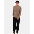 thumbnail image 2 of No Boundaries Men's & Big Men's Thermal Shirt with Raglan Sleeves, 3-Pack, Sizes XS-5XL, 2 of 8