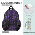 thumbnail image 5 of Butterfly print backpack, spacious backpack with floral butterfly patterns, practical backpack for school or birthday gift, 5 of 6