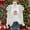 White#372, variant on Yteetum Christmas Sweatshirt for Women Oversized Crewneck Pleated Ruffle Trim Drop Shoulder Pullover Hoodless Sweatshirts Womens Casual Xmas Graphic Print Round Neck Loose Lantern Sleeve Sweatshirts