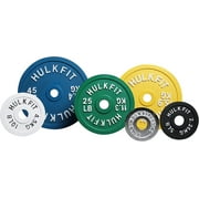 Hulkfit Calibrated Steel Weight Plates Multi-Colored - 25 pound Single