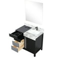 thumbnail image 5 of 34 in. High Black+Grey Bath Vanity | Features Marble Top and Gun Metal Faucet | Ensure Long - term Use with Resistant Surface, 5 of 6